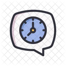 Chat message clock  Icon