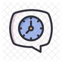Chat message clock  Icon