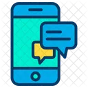 Chat En Ligne Bulle De Discussion Mobile Icon