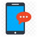 Chat Movil Mensaje Movil Aplicacion De Chat Icono