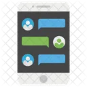 Chat Movil Texto Movil Comunicacion Movil Icono