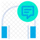 Chat Music Headphone Icon