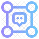 Chat-Netzwerk  Symbol