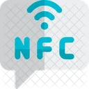 Chat NFC Technologie NFC Chat NFC Chatten Symbol