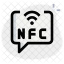 Chat NFC Technologie NFC Chat NFC Chatten Symbol