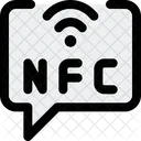 Chatear con tecnología nfc  Icono