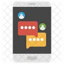 Chat Online Messaggistica Internet Messaggistica Mobile Icon