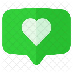 Chat pop up love  Icon