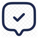 Chat Quadrat Hakchen Web Symbol Nachrichten Symbol Symbol