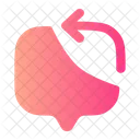 Chat Quadrat Pfeil Symbol