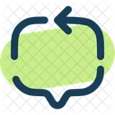 Chat Quadrat Pfeil Symbol