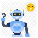 Chat Roboter Sprechender Roboter Chat Roboter Symbol