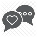 Amor Chat Mensaje Icono
