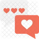 Romantique Chat Amour Icon