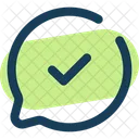 Chat-round-check  Icon