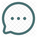 Chat Round Dots  Symbol
