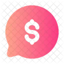 Chat Round Money  Icon