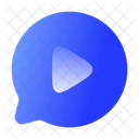 Chat round video  Icon