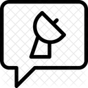 Bate-papo via satélite  Ícone