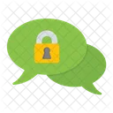 Secure Chat Encrypted Chat Communication Icon