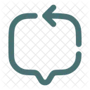 Chat Square Arrow  Symbol