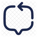 Chat Square Arrow Web Icon Message Icon Icon