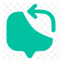 Chat Square Arrow Web Icon Message Icon Icon