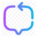 Chat Square Arrow Web Icon Message Icon Icon