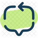 Chat Square Arrow Web Icon Message Icon Icon