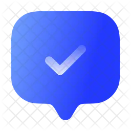 Chat  square check  Icon