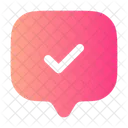 Chat Square Check Web Icon Message Icon Icon