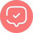 Chat-square-check  Icon