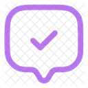 Chat Square Check Web Icon Message Icon Icon