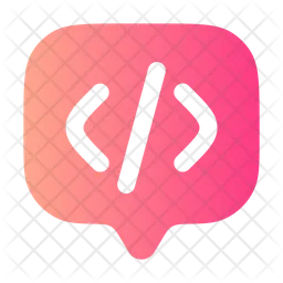 Chat Square Code  Icon