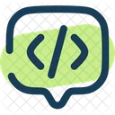 Chat Square Code Icon