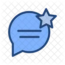 Chat Star Chat Bubble Communication Icon