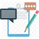 Chat Support Clipboard Customer Service Icon