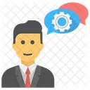 Chat Support Customer Support Cog Icon