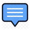 Chat Text  Icon