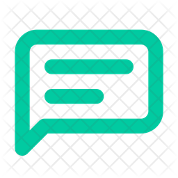 Chat Text Icon - Download in Line Style