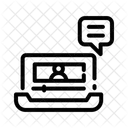 Chat Video Management Productivity Icon