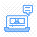 Chat Video Management Productivity Icon