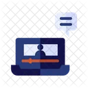 Chat Video Management Productivity Icon