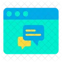 Chat En Linea Burbuja De Chat Chat Icono