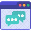 Chat Web Navegador Chat Icono