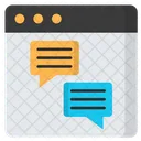 Chat Web Chat En Linea Chat Icono