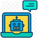 Laptop Chatbot Bot Icon