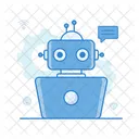 Chatbot Robot Bionic Man Icon