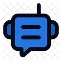 Chatbot Sistema De Dialogo Assistente Virtual Ícone