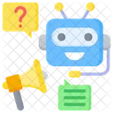 Chatbot Assistant Communications Icon